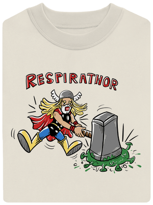 Respirathor unisex crewneck Off White