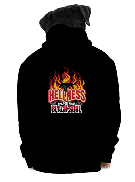 Hellness cipzáras férfi pulóver Black