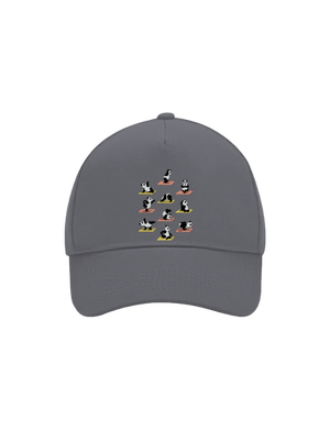 Panda jóga baseballsapka Graphite grey