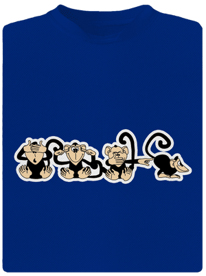 Majmok férfi sportpóló Royal Blue Mal