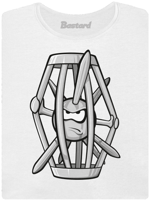 Sün a ketrecben prémium női póló White