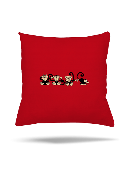 Majmok párna Red