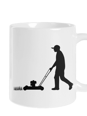 Kaszálógép hagyományos bögre White