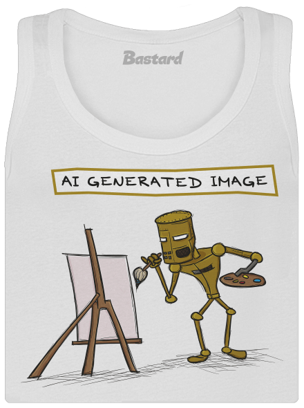 AI generated image klasszikus női trikó White