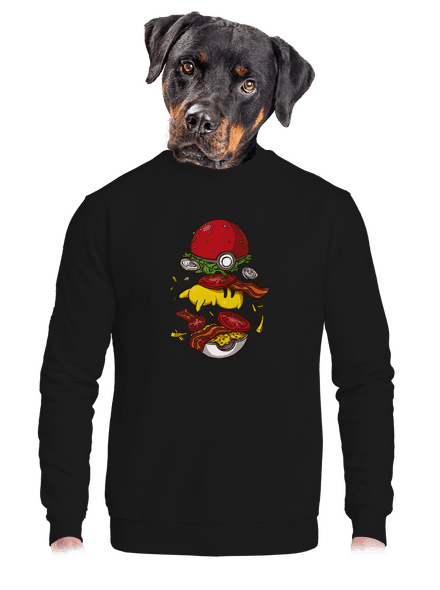Pokémon burger unisex crewneck Black