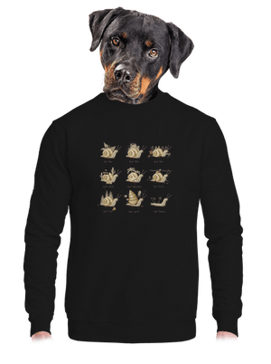 Édes otthon unisex crewneck Black