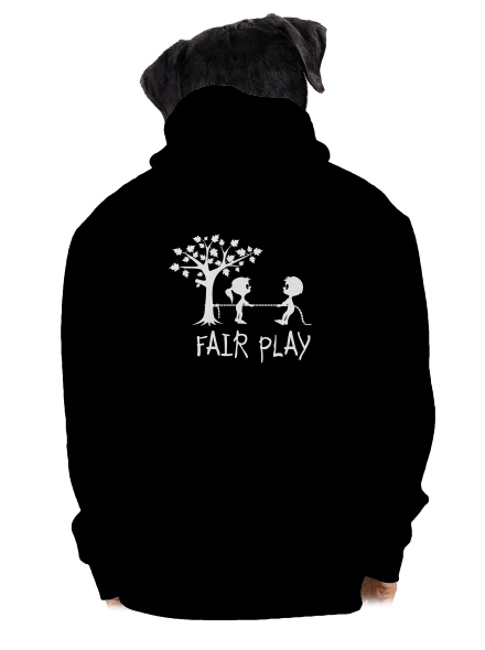 Fair play cipzáras férfi pulóver Black