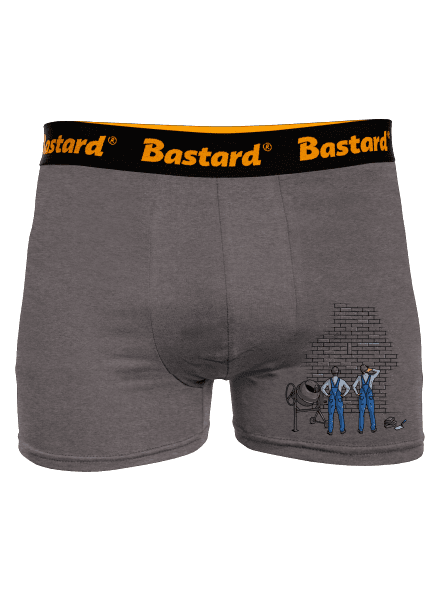 Kőművesek boxeralsó Gray Melange