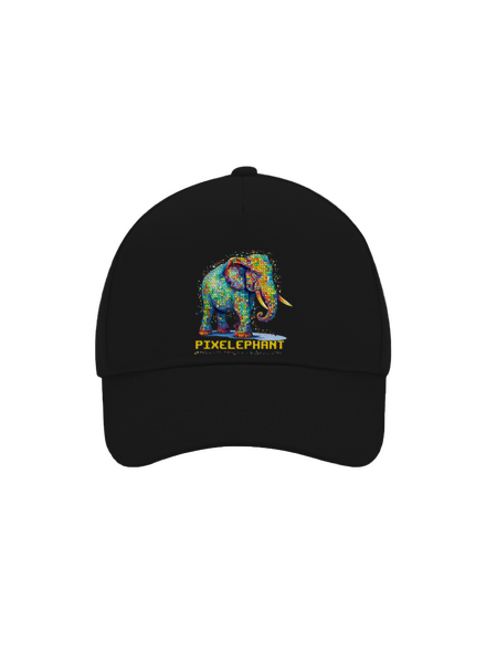 Pixelephant baseballsapka Black