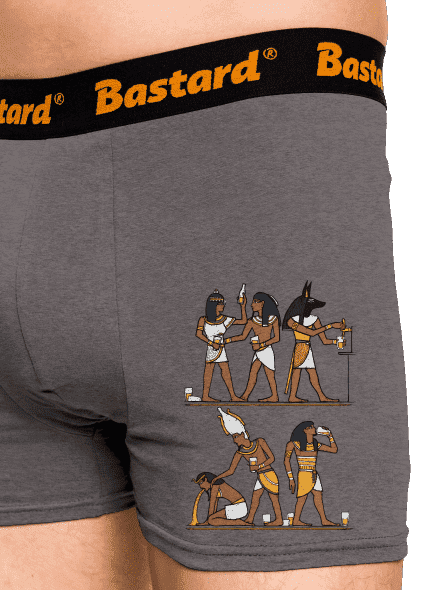 Egyiptomi parti boxeralsó Gray Melange