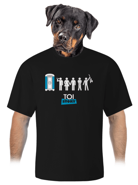 Toi Story unisex túlméretezett póló Black