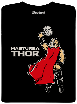 Masturbathor férfi hosszú ujjú póló Black