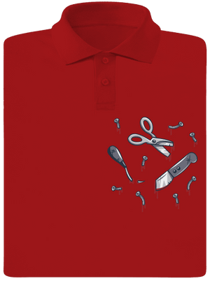 Halloween férfi pólóingek Red Mal