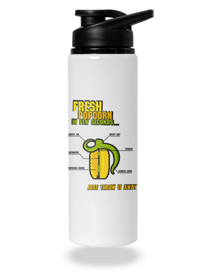 Popcorn grenade kulacs White