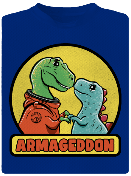 Armageddon férfi sportpóló Royal Blue Mal
