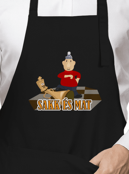 Sakk És Mat kötény Black