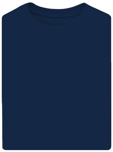 Nyomtatás nélkül unisex túlméretezett póló Midnight Blue