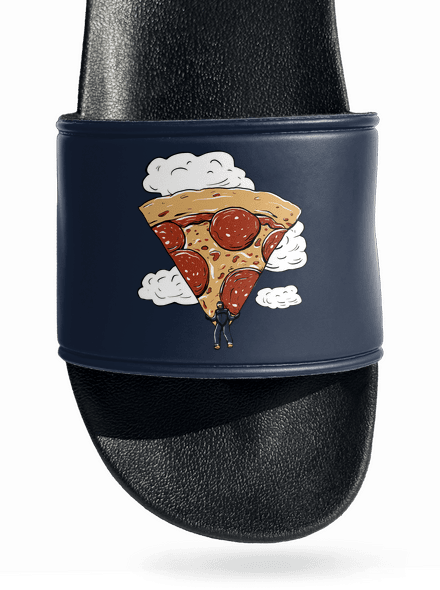 Pizza ejtőernyős papucs Navy