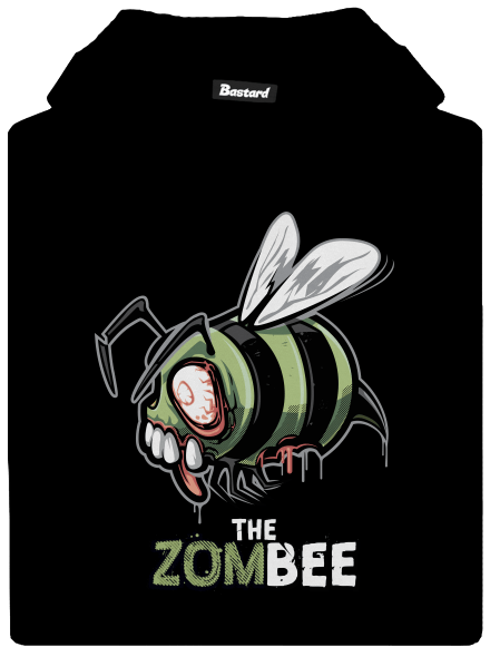 ZomBee gyerek kenguruzsebes pulóver Black