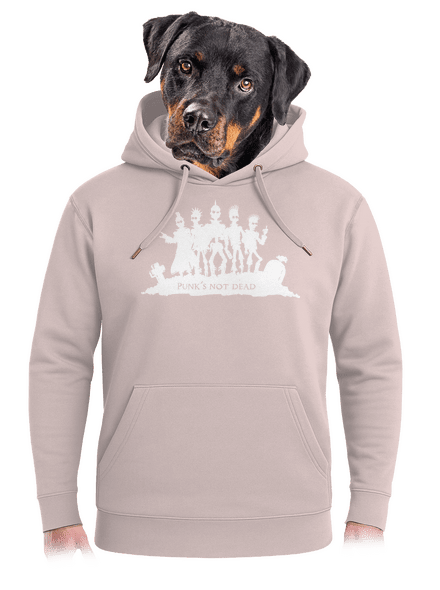Punks not dead! unisex prémium pulóver Rose Chalk