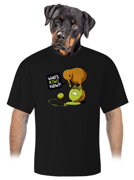 Kivi unisex túlméretezett póló Black