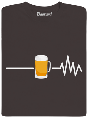 Beer help férfi hosszú ujjú póló Bear Brown