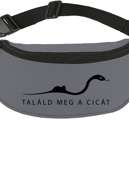 Találd meg a cicát övtáska Graphite