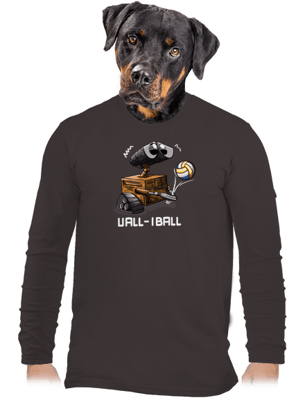 Vall-iball férfi hosszú ujjú póló Bear Brown
