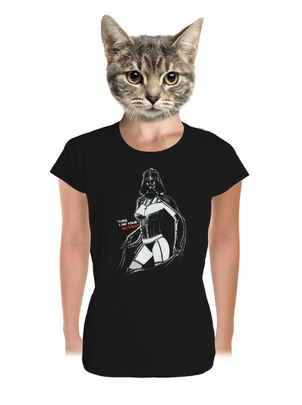 Mrs. Vader prémium női póló Black