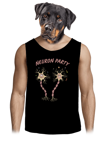 Neuron party férfi trikó Black