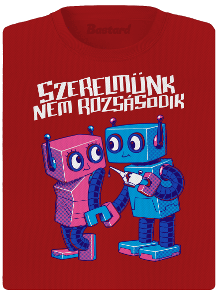 Robotok női sportpóló Red Mal