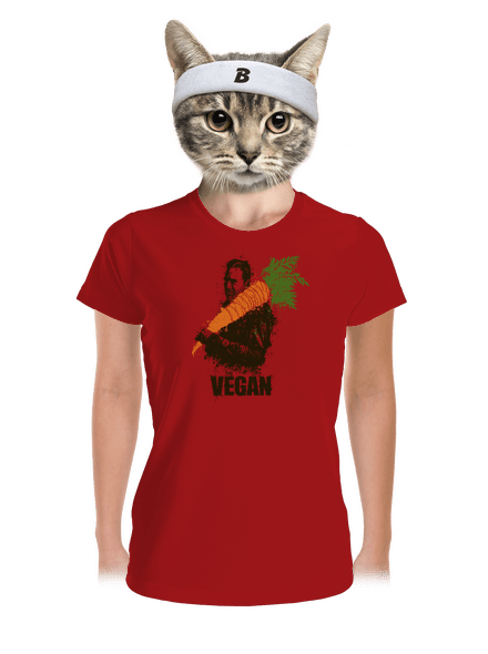Vegán női sportpóló Red Mal