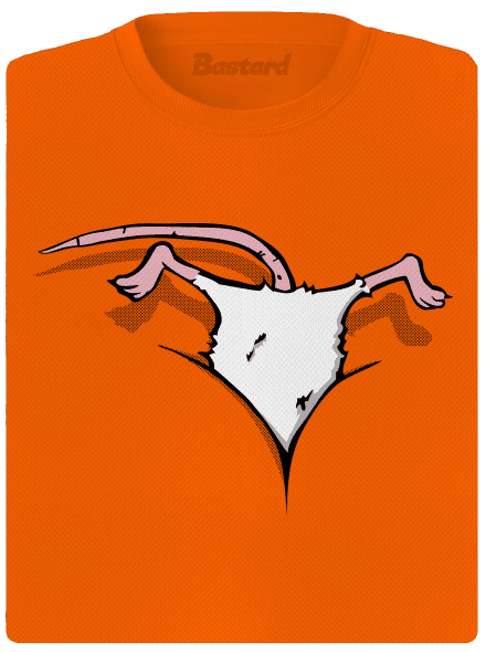 Egér a dekoltázsban női sportpóló Neon Orange