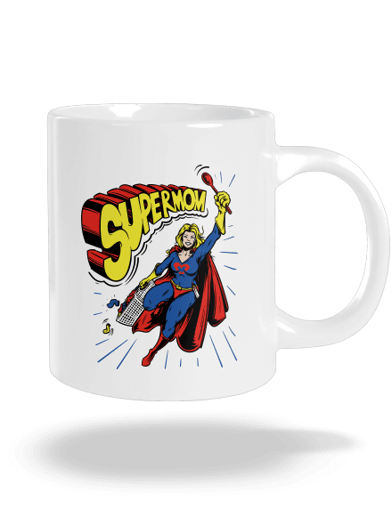 Supermom nagy bögre White
