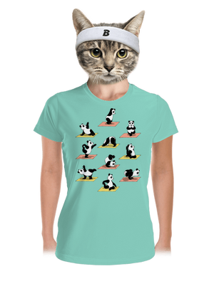 Panda jóga női sportpóló Mint Mal