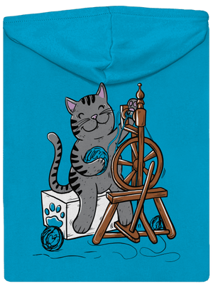 Dorombol a macska cipzáras női pulóver Blue Atol