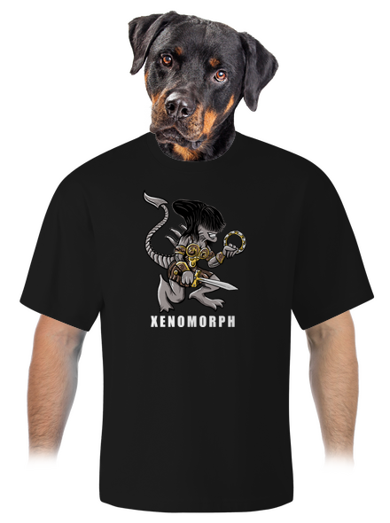 Xenomorph unisex túlméretezett póló Black