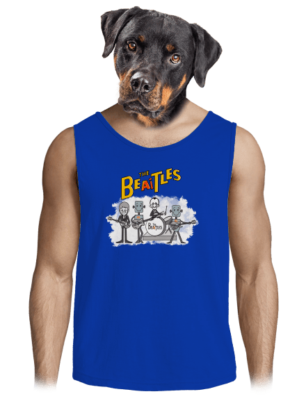 AI Beatles férfi trikó Royal Blue
