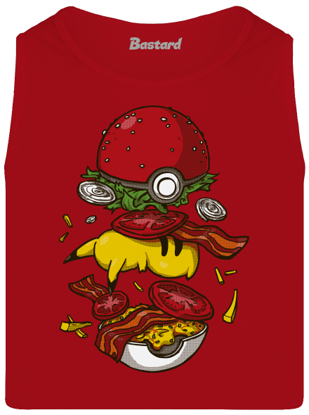 Pokémon burger férfi trikó Red