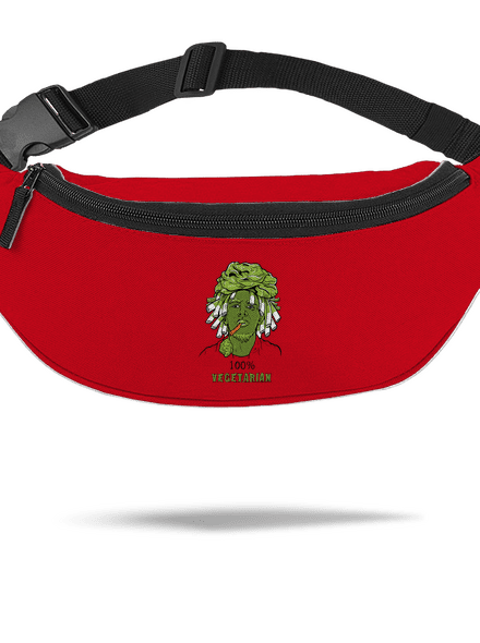 100% vegetáriánus övtáska Red