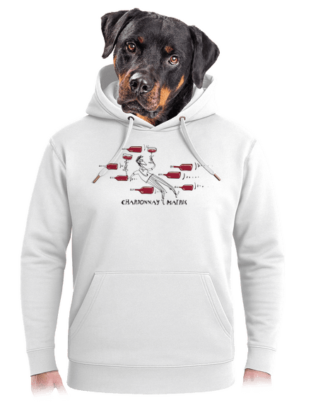 Chardonnay matrix unisex prémium pulóver Snowwhite