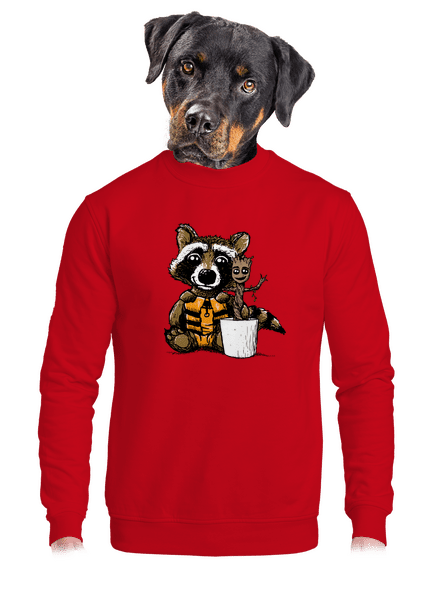 A galaxis őrzői unisex crewneck Red