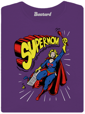 Supermom prémium női póló Purple