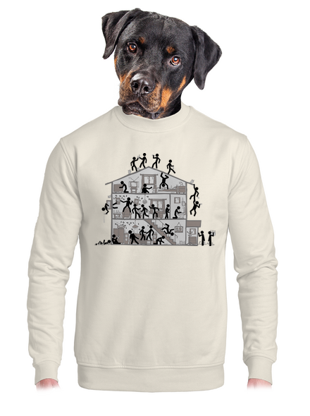 Party house unisex crewneck Off White
