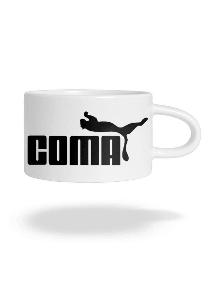 Coma macaron bögre White