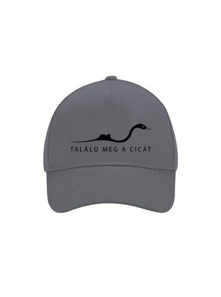 Találd meg a cicát baseballsapka Graphite grey