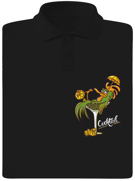 Cocktail férfi pólóingek Black