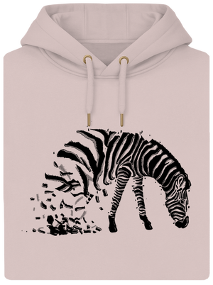 Zebra szerelem unisex prémium pulóver Rose Chalk