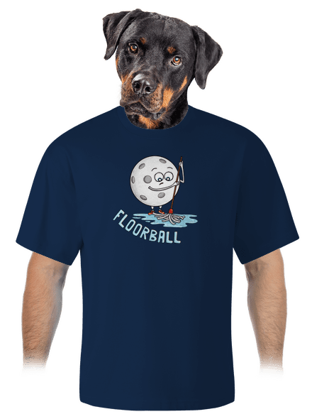 Floorball unisex túlméretezett póló Midnight Blue