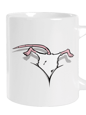 Egér a dekoltázsban nagy bögre White